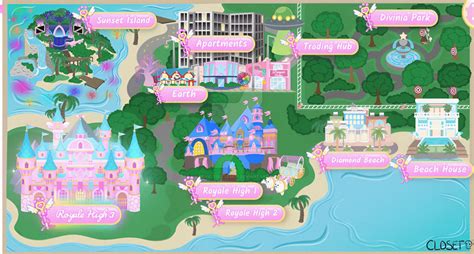 Royale High School - (Updated) Map - Campus 3 by BeautyBelle5678 on ...