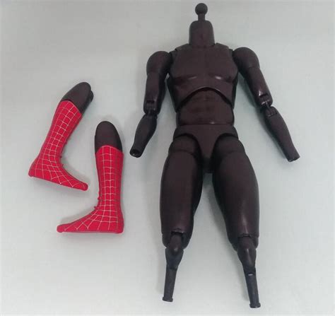 拆賣 MMS143 1 6 蜘蛛人 全黑強壯 高可動素體 兵人可動人偶 12吋 黑人素體 黑肉素體 Hot toys 露天市集 全台最大的網路購物市集