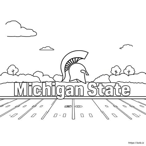 Michigan State Coloring Pages