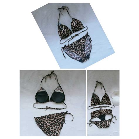 Jual BK RXO LORENG PUMA COKLAT BIKINI PANTAi SEGITIGA WITH FOAM