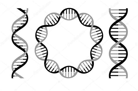 Dna Strands Icons — Stock Vector © Vladgrin 123645862