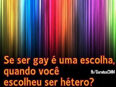 Ser Gay é uma opção O que você acha