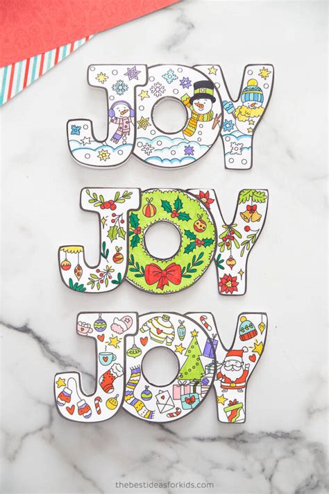Joy Christmas Card Free Printable The Best Ideas For Kids