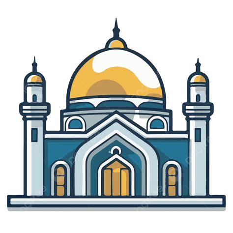 Cute Mosque Icon Vector Cute Icon Mosque Islamic Png And Vector With