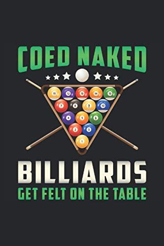 COED NAKED BILLIARDS GET FELT ON THE TABLE Squared Notebook Journal Planner Diary ToDo Book
