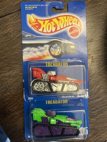 2 NEW 1991 Hot Wheels Treadator 205 1 64 Scale EBay