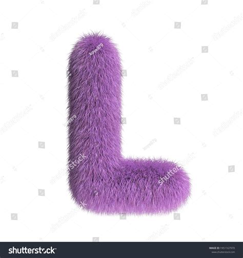 Hairy Font Furry Alphabet 3d Rendering Stock Illustration 1951167970