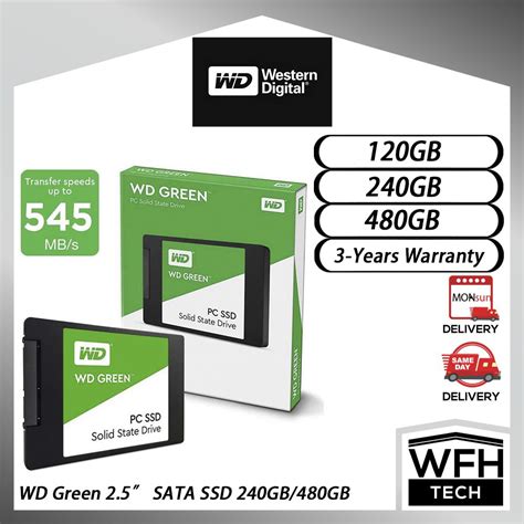 WD Green SSD 240GB/480GB 2.5" SATA Western Digital (WDS240G2G0A ...