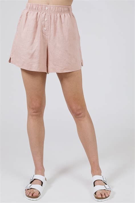 Nude Lucy Nude Linen Lounge Short Clay Stylerunner