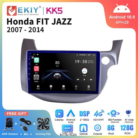 EKIY Radio Con GPS Para Coche Reproductor Multimedia Con Android 10