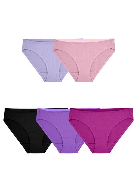 Fruit Of The Loom Women S Premium Breathable Micro Mesh Bikini Panty Pack Sizes