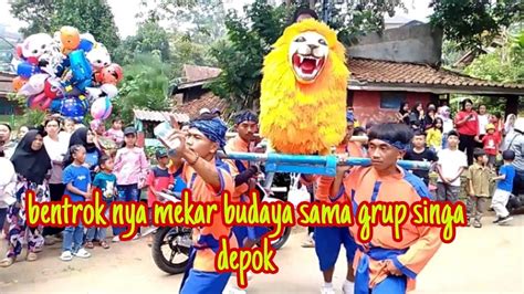 Sangat Menghebohkan Saat Mekar Budaya Bentrok Sama Grup Singa Depok