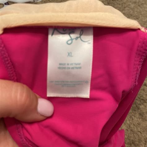 Kona Sol Swim Hot Pink One Shoulder Bathing Suit Poshmark