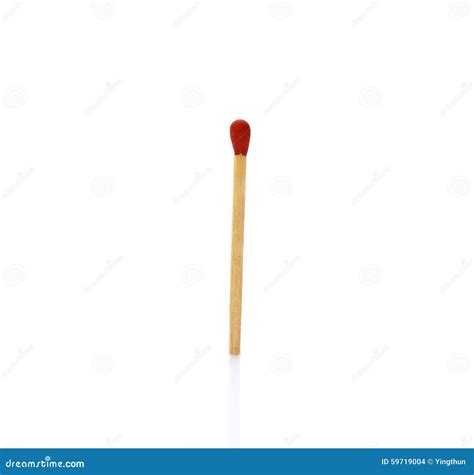 Match One Isolated with White Background Stock Photo - Image of burnt ...