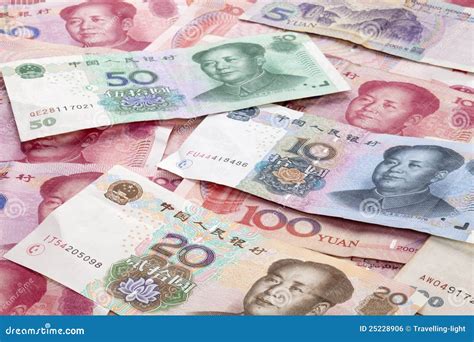 Chinese Yuan Renminbi Currency Background Stock Photo Image Of