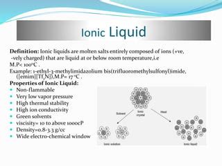 Ionic Liquid Ppt