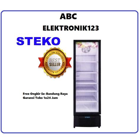 Jual SHOWCASE STEKO MG 300 5 RAK DISPLAY COOLER KULKAS LOW WATT NO