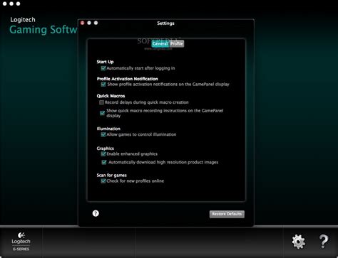 logitech gaming software  mac softpedia