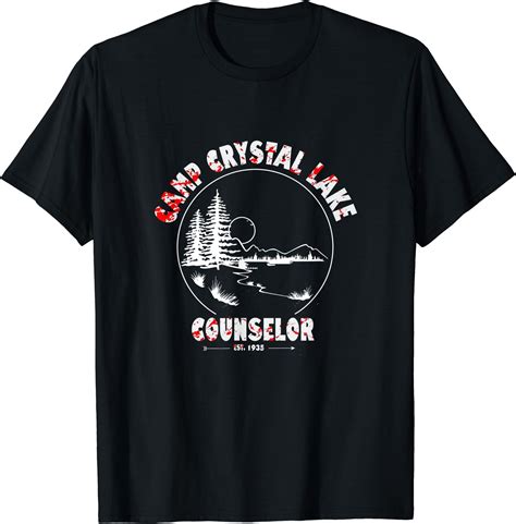 Hot Trending Kiraa Tee With Crystal Lake Camp Counselor Horror Blood Unisex S Xl T Shirt
