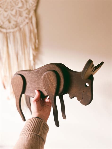 Pooping Moose Candy Dispenser Wooden Candy Dispenser Etsy
