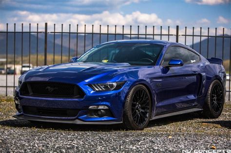 Deep Impact Blue Ford Mustang