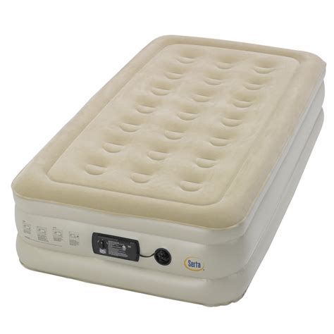 Serta Raised Twin Air Bed Mattress With Built In Insta Iii Air Pump