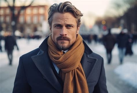 how to put on a scarf men