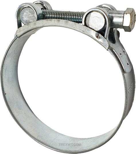 Hose Clamp - Heavy Duty T-Bolt SUPER CLAMP Mild Steel chrome