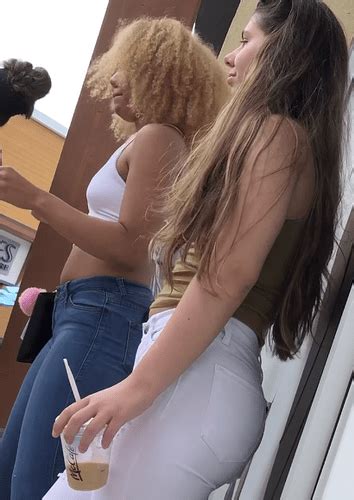 Tight Brunette In White Jeans Tight Jeans Forum