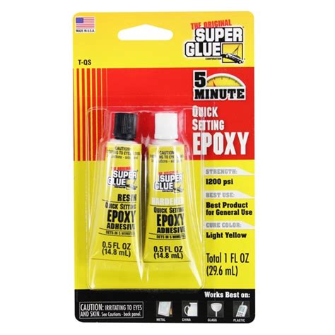 Super Glue 5 Minute Quick Setting Epoxy 1fl Oz 29 6ml