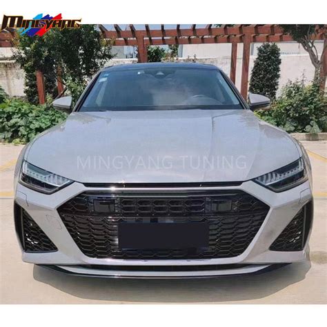 2019 2023 A7 To Rs7 Wide Body Front Bumpers Grill Side Skirt For Audi