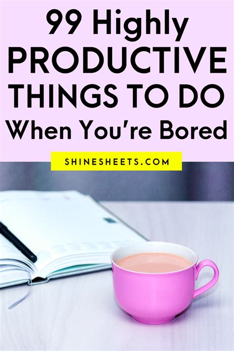 99 Productive Things To Do When Bored Artofit