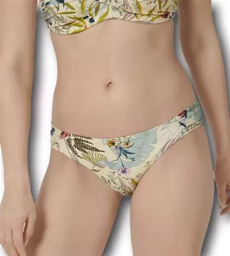 D Kostiumu K Pielowego Triumph Cielisty Botanical Leaf Majtki Od Bikini Mini Sklep Lovebra Pl