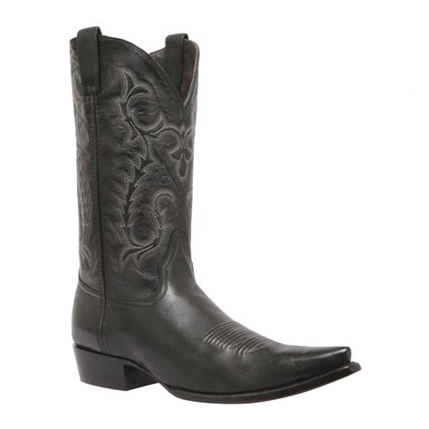 Caborca Black Cowboy Boots Haa034