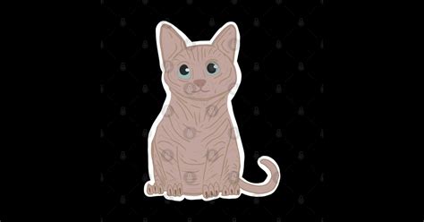Naked Cat Drawn Badly Cat Posters And Art Prints TeePublic