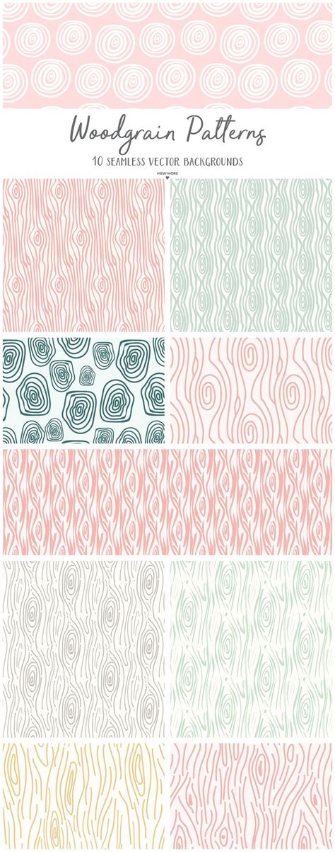 Woodgrain Patterns | Pattern design inspiration, Surface pattern design ...