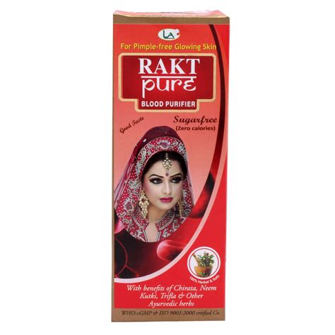 Ayurvedic Rakt Pure Blood Purifier Syrup Packaging Type Bottle