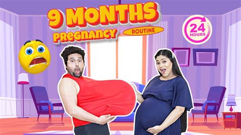 🤰 9 Month Pregnancy Routine Went Wrong 😱being Pregnant For 24 Hours Challenge With Hubby🤪 Youtube