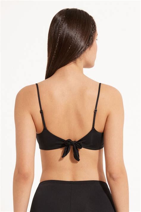 Reggiseno Bikini In Microfibra Riciclata Con Imbottitura Estraibile Bikini Canotta Donna