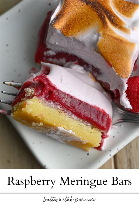 Raspberry Meringue Bars Buttermilk By Sam Recipe Food Processor