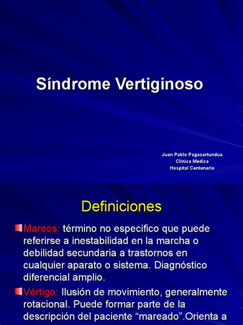 O Que É Vertiginoso - Sindrome Vertiginoso | PDF | Vértigo | Migraña