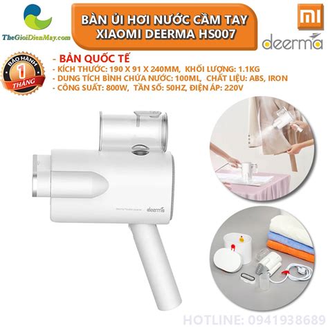 [Bản quốc tế] Bàn ủi hơi nước cầm tay Xiaomi Deerma DEM HS007 Thế giới ...