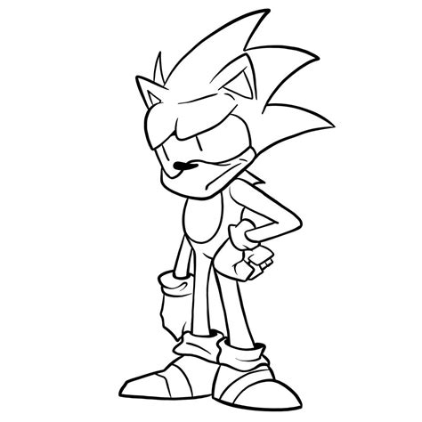 How To Draw Sonic Fnf Secret Histories Sketchok Easy Drawing Guides