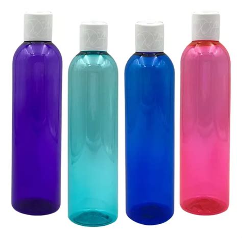 Envases Plasticos Colores 250 Ml Pet Con Tapa Flip Top X 20