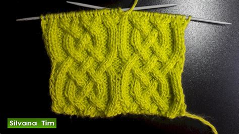 Puntos en dos agujas Cómo tejer Punto ARAN o CABLES CELTAS Tutorial