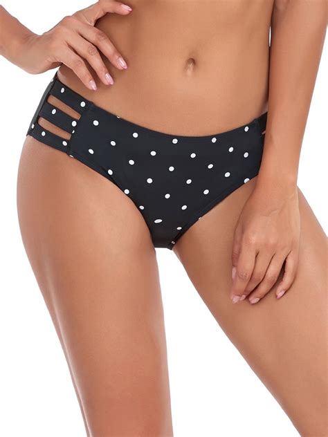 Ocean Blues Women S Strappy Bikini Swim Bottom Full Coverage Swimwear Bathing Suits Walmart