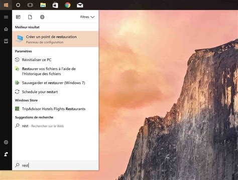 Windows Comment Restaurer Le Syst Me Partir D Un Point De