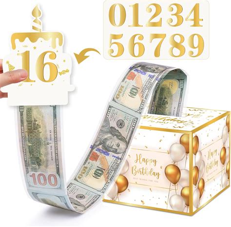 Amazon Meiidoshine Birthday Money Box For Cash Gift Pull Money