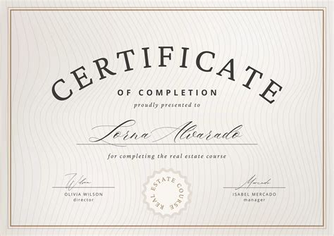 certificate  completion templates  canva
