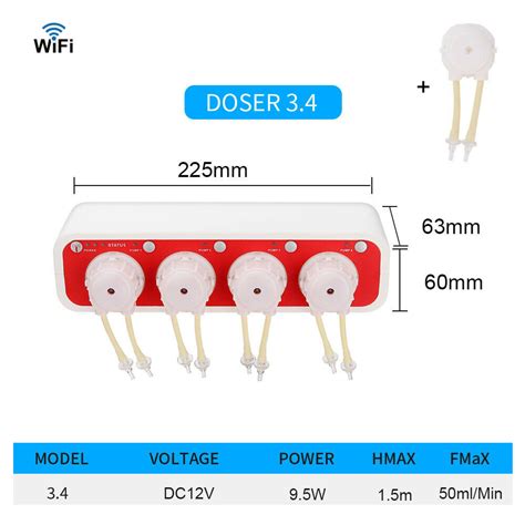 Jebao DP-3.4 Auto Dosing Pump Marine Aquarium Doser